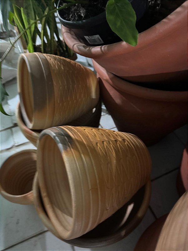 Vaso de Cerâmica Arabesco M