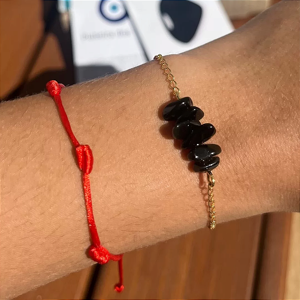 Kit Pulseiras de Proteção Dourado