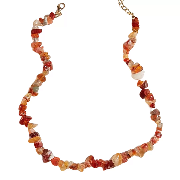 Choker Cristal Ágata de Fogo