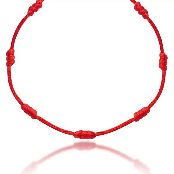 Pulseira de 7 Nós Vermelha