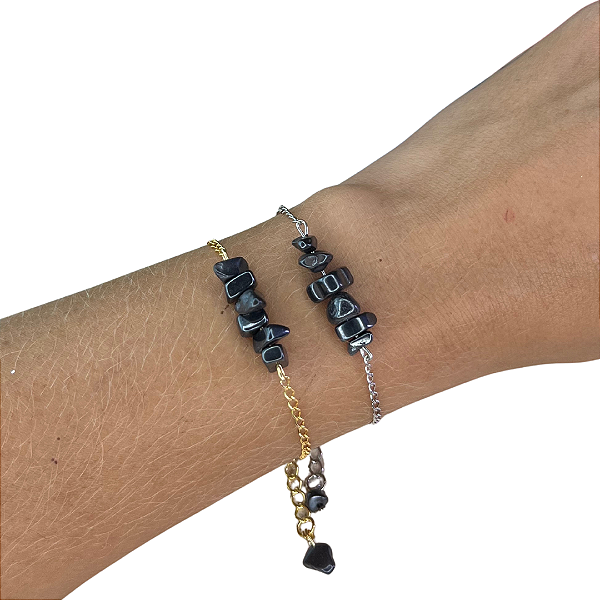 Pulseira Cristal Hematita
