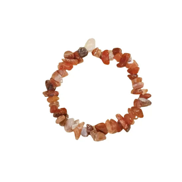 Pulseira de Cristal Cornalina Cascalhos