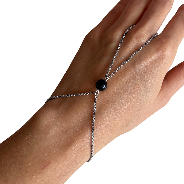 Pulseira Jade Prateada