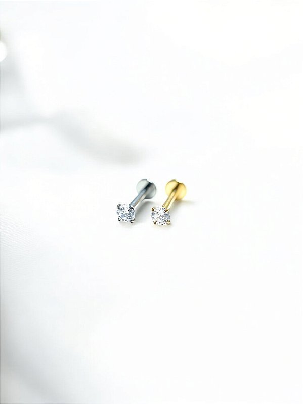 Labret com Zircônia Titânio