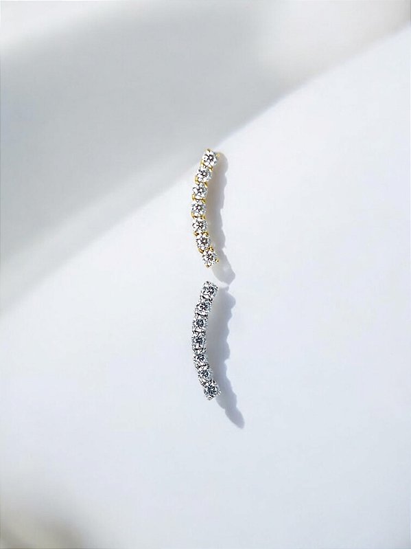 Labret Cluster Fino com Zircônias Mini Titânio