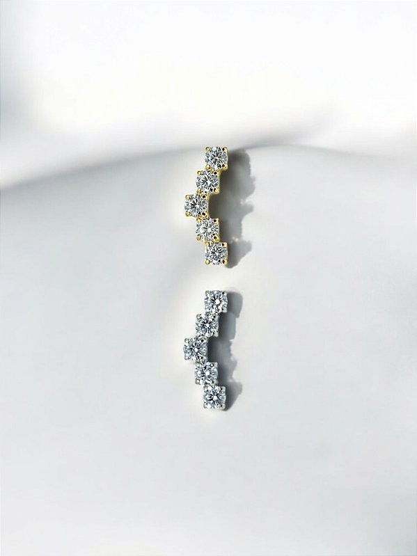 Labret Cluster com 5 Zircônias Titânio