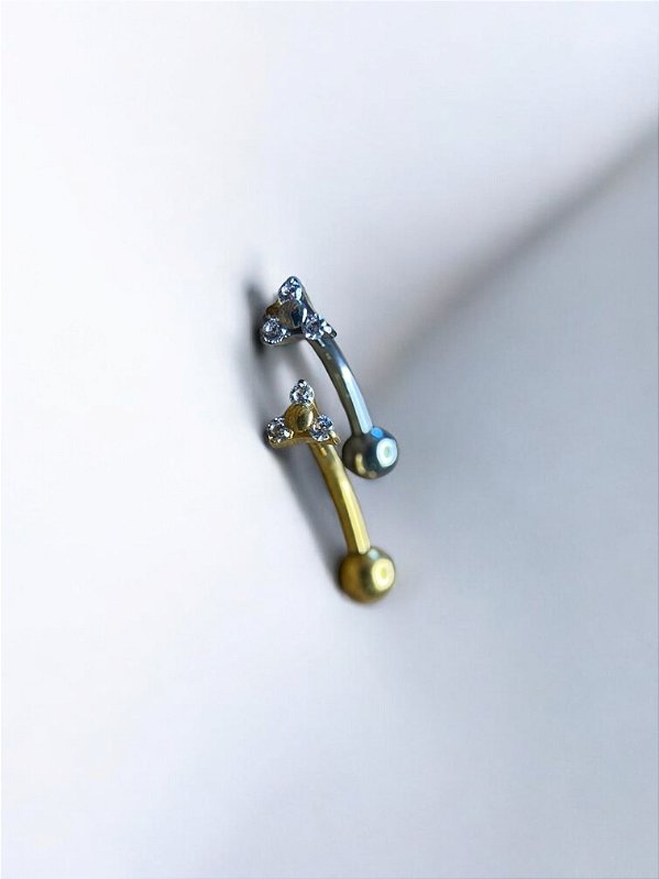 Barbell Curvo Trinity e Esfera Titânio