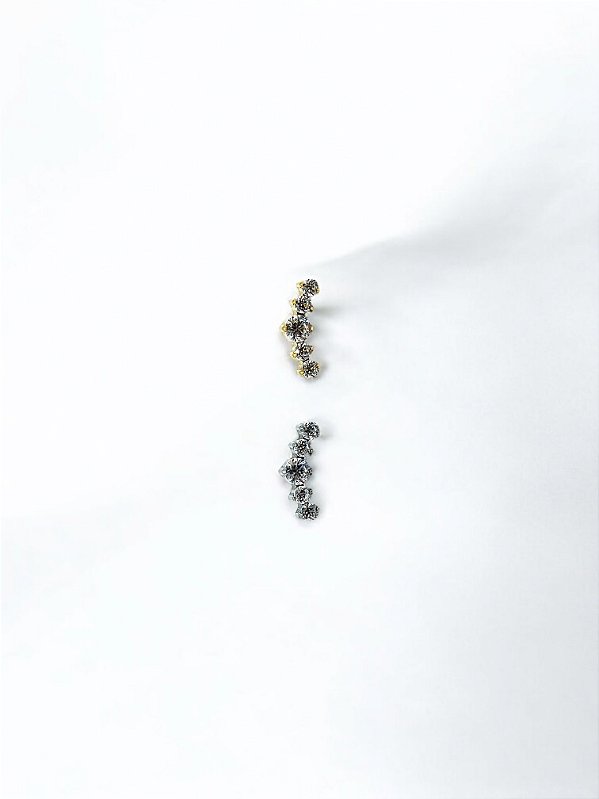Labret Cluster 5 Zircônias Mini Titânio