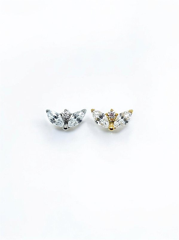 Labret 3 Zircônias Titânio