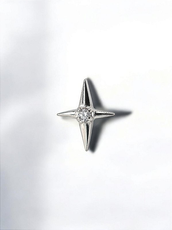 Labret Estrela com Zircônia Titânio