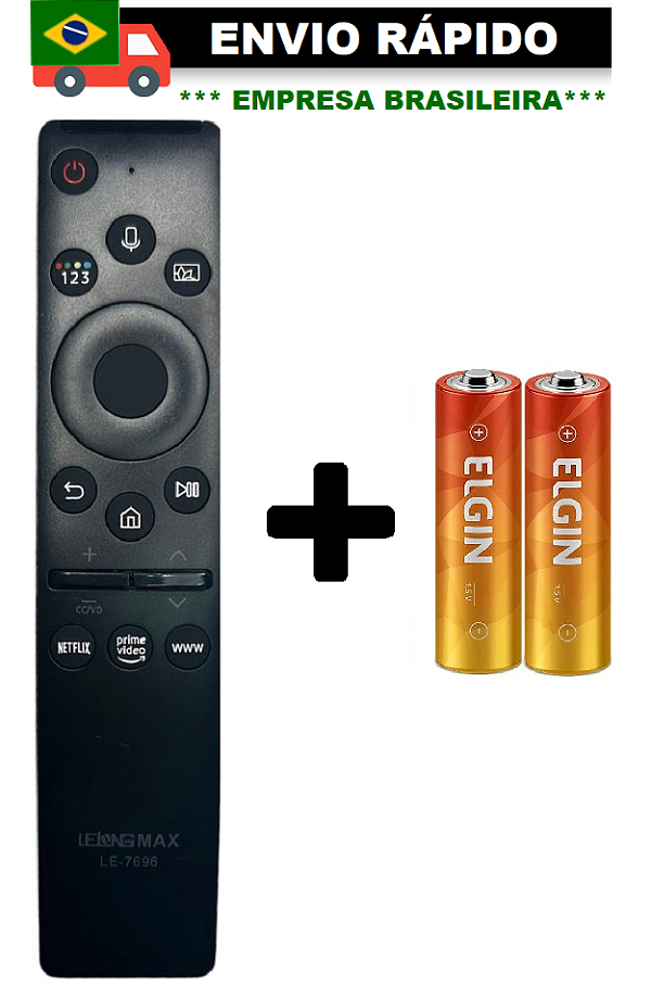 CONTROLE PARA TV SAMSUNG COMANDO DE VOZ LE-7696