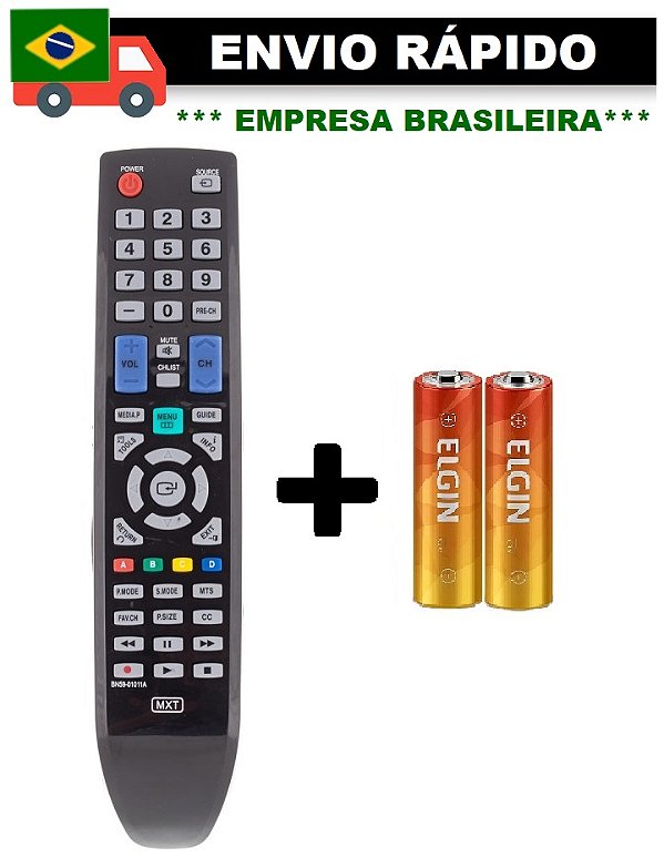 CONTROLE REMOTO COMPATÍVEL COM TV SAMSUNG PLASMA/LED/LCD LE-7772