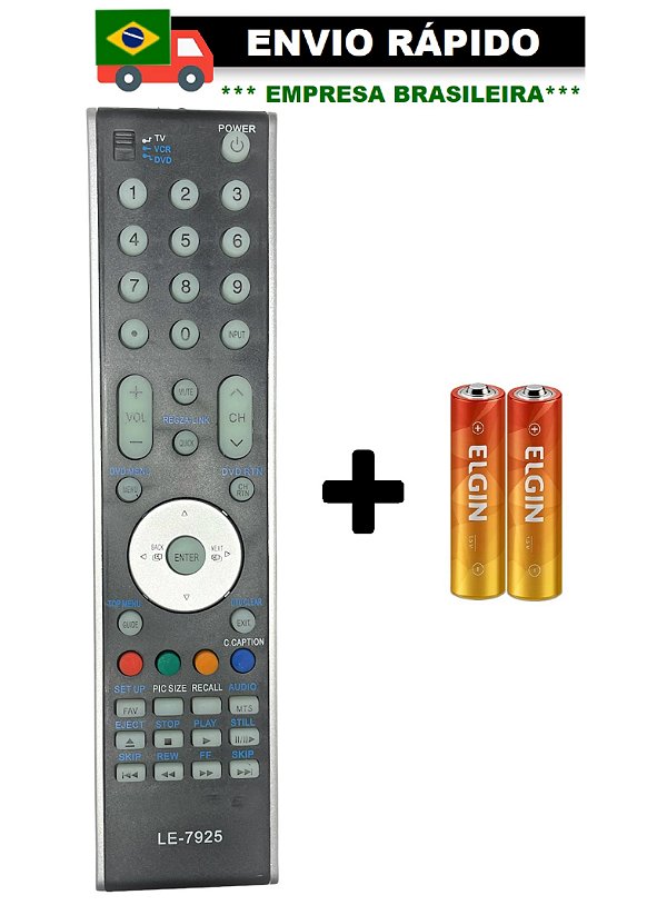 CONTROLE REMOTO COMPATÍVEL COM TV SEMP TOSHIBA LCD/LED LE-7925