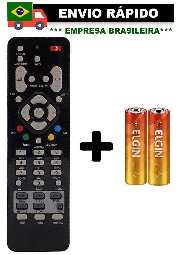CONTROLE REMOTO COMPATÍVEL COM RECEPTOR NET HD LE-7209