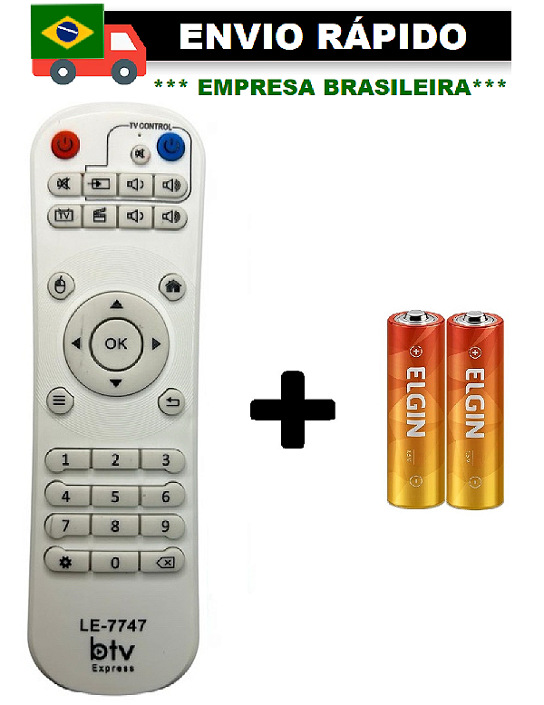 CONTROLE PARA RECEPTOR BTV LE-7747