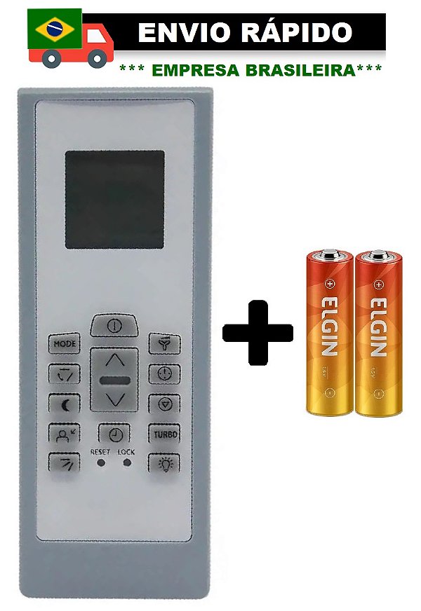 CONTROLE REMOTO COMPATÍVEL COM AR CONDICIONADO ELECTROLUX LE-7071