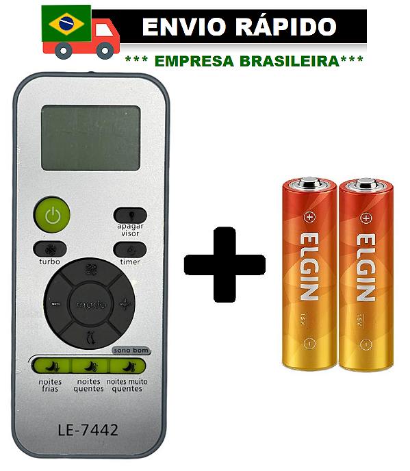 CONTROLE REMOTO COMPATÍVEL COM AR CONDICIONADO CONSUL LE-7442