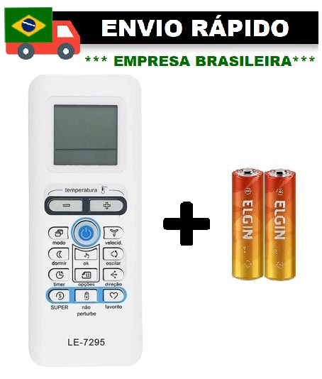 CONTROLE REMOTO PARA AR CONDICIONADO SPRINGER/ MIDEA LE-7295