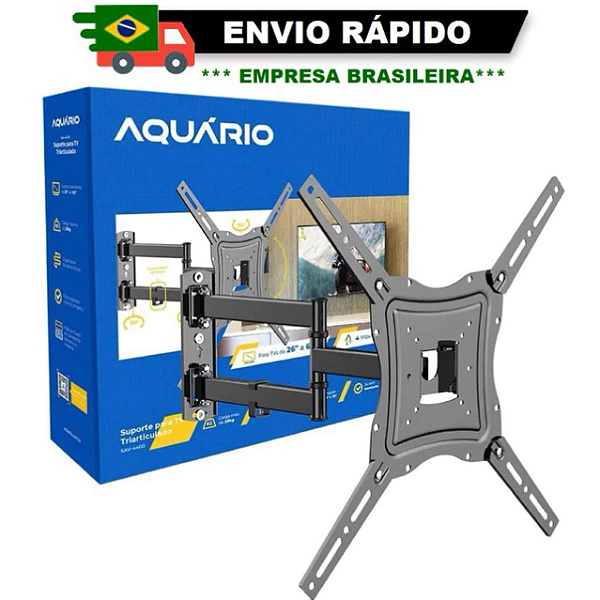 SUPORTE ARTICULADO 4 MOVIMENTOS TV LCD/ LED/ SMART/ 26" A 60" SAV-4400 AQUÁRIO