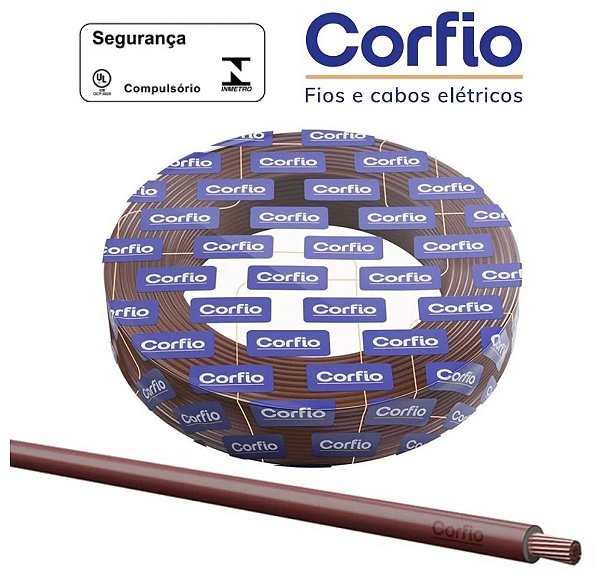 CABO FLEXIVEL 750V 2,5MM 50 METROS CORFIO MARROM