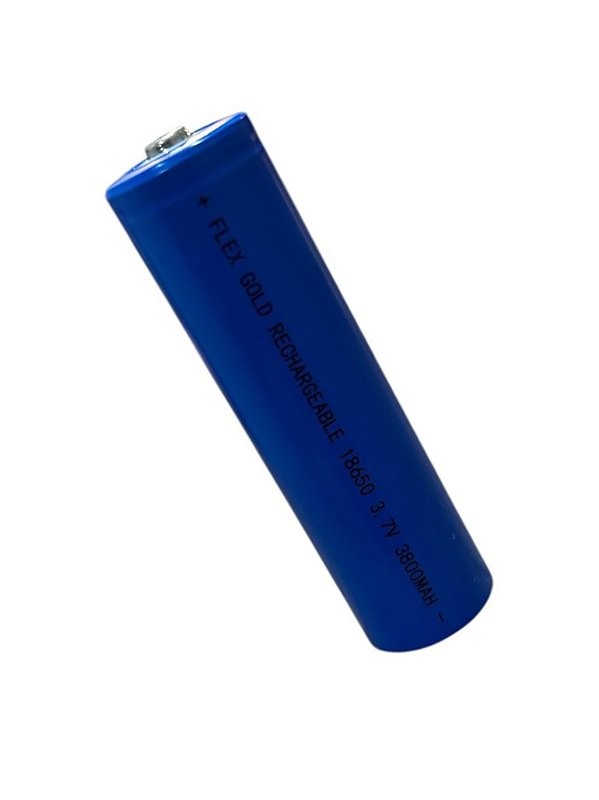 Bateria Recarregável 3,7V 3800mAh 18650 Lithium FLEX