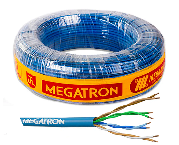 CABO CAT5E AZUL 100 METROS MEGATRON