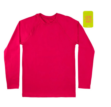 Camiseta Lycra Infantil UV UPF 50+ Pink