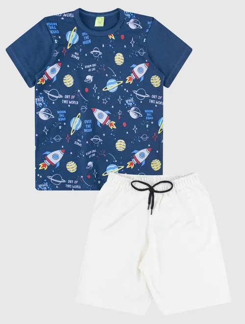 Conjunto Camiseta/Bermuda Masculino  Universo