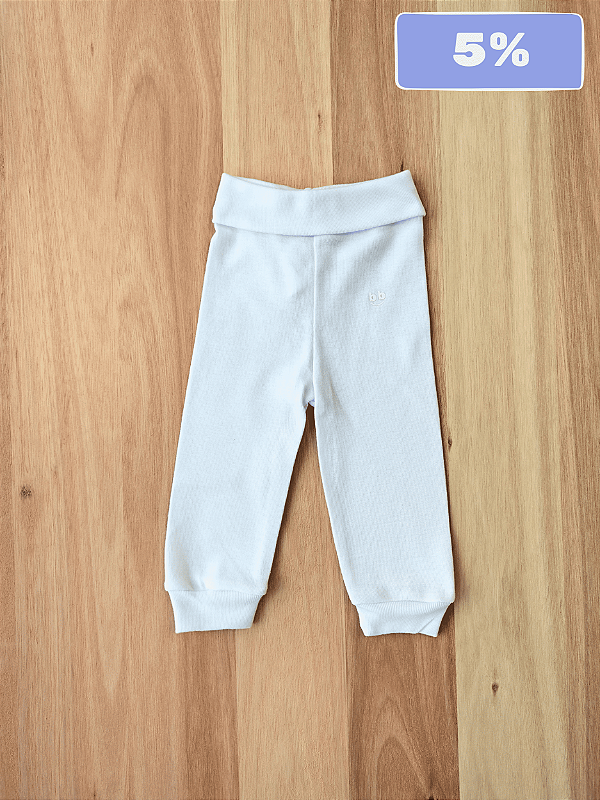 Calça Branca com Pé – Algodão Macio e Confortável