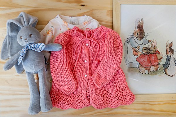 Casaquinho de tricô Alpes Mineiros - Feito a mão