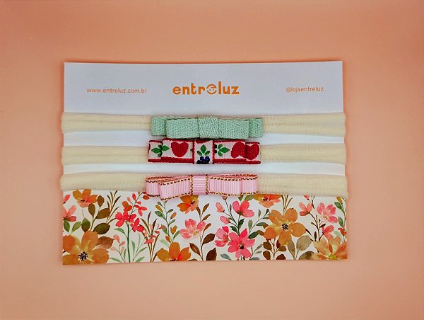 Trio baby fita de gorgurão