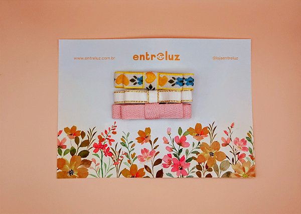 Trio fita de gorgurão