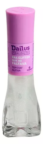 ESMALTE DAILUS TOP COAT GLITTER - ERA GLITTER QUE ME FALTAVA