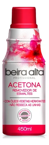 BEIRA ALTA ACETONA (REMOVEDOR) 450ML UNID
