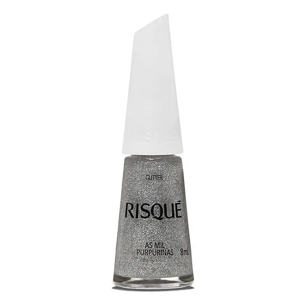 ESMALTE RISQUE GLITTER MIL PURPURINAS