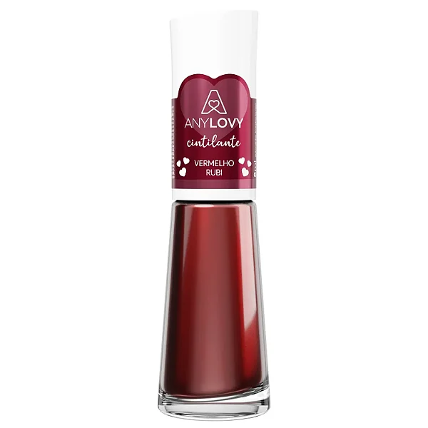 Esmalte AnyLovy Vermelho Rubi 8ml