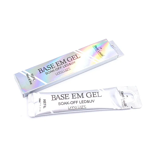 Base em Gel Real Love Unhas de Gel Soak-off Sachê Refil