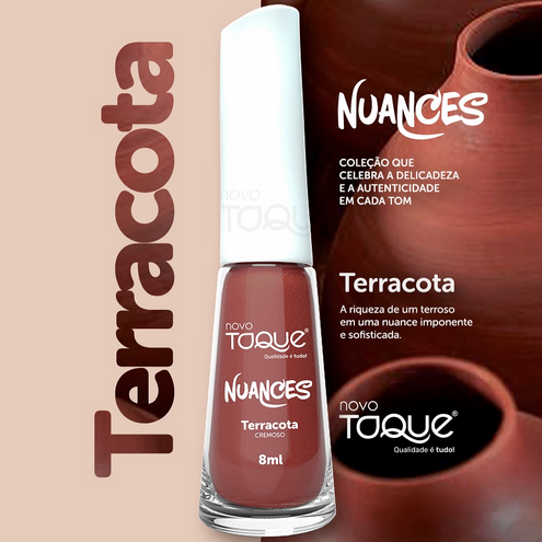 Esmalte Novo Toque Brilho Terracota