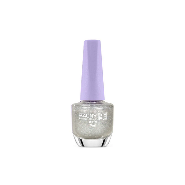 BAUNY ESMALTE GLITTER 9FREE 9ML - COR CRISTAL