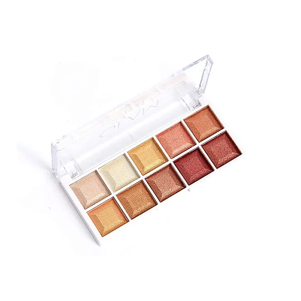 Estojo de Sombras Glam 10 Cores B - Vivai