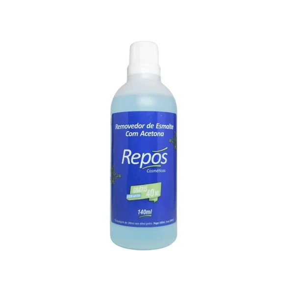 Removedor de Esmalte Repos 140ml com Acetona (Azul)