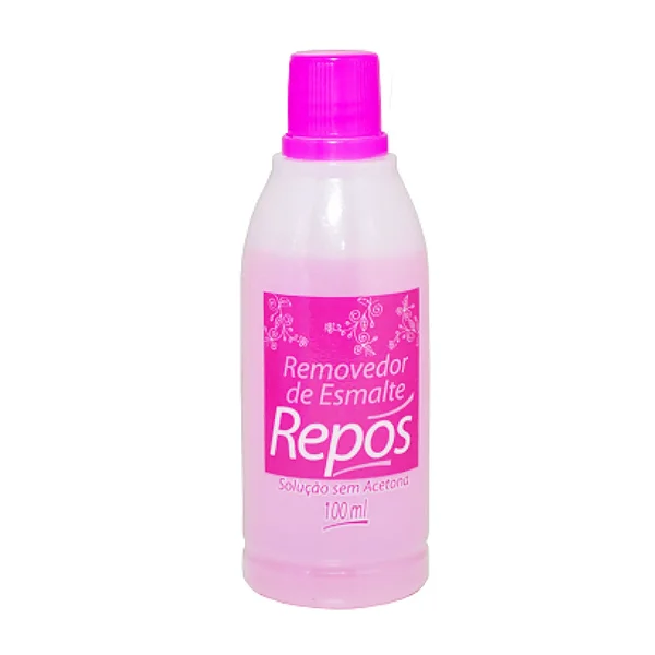 Removedor de Esmalte Repos 100ml sem acetona (Rosa)