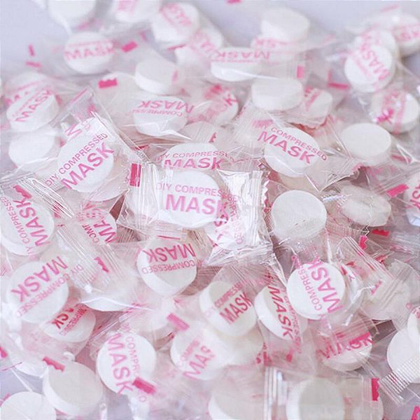 Pacote Com 50 Mask Diy Compressed