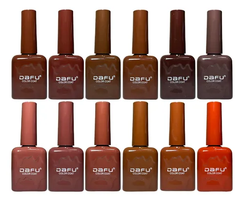 ESMALTE EM GEL DF EM12 M1 COLEÇÃO MARROM 10ml- DAFU