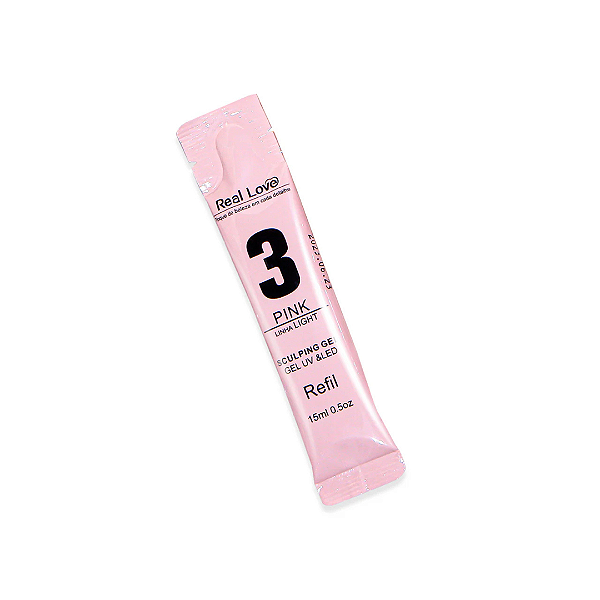Refil Gel Sculpting Real Love - 03 Pink - 15ml