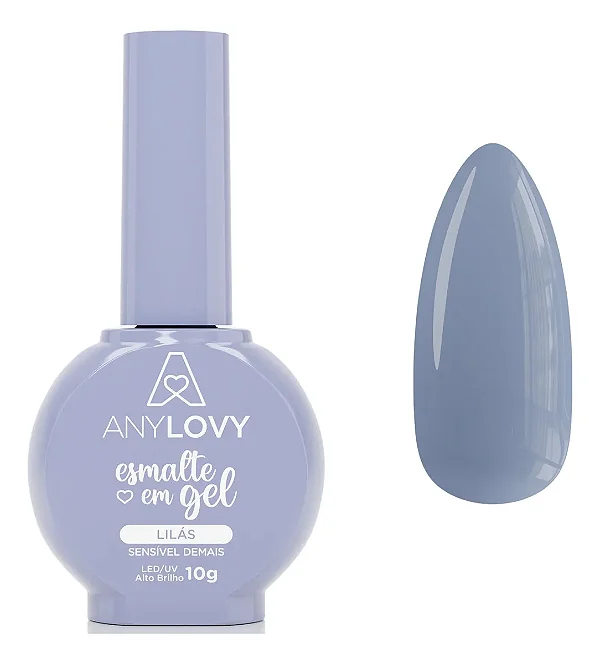 Lilás Sensível Demais 10g - Esmalte Em Gel Anylovy
