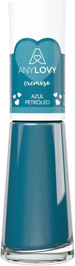 Esmalte Tradicional Azul Petróleo 8ml - Any Lovy