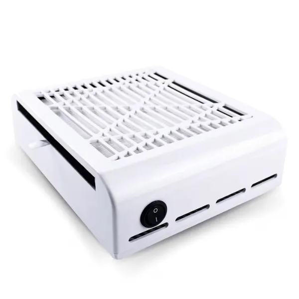 Sugador Coletor de Pó Unhas 60W Bivolt Branco Aspirador Profissional Manicure Pedicure Gel Acrigel Fibra
