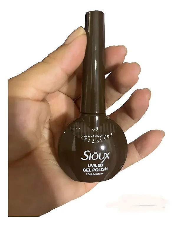 Esmalte Em Gel Unhas Led/uv Cor Chocolate #33 12ml - Sioux