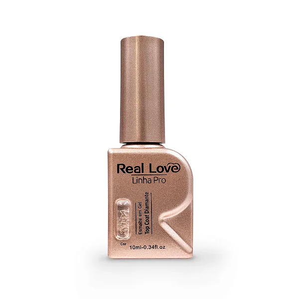 Top Coat Diamante Para Unhas Linha Pro 10 ml - Real Love